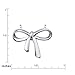 Sterling Silver Bow Pendant Necklace, 18