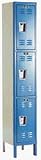 12 x 18 x 24 Triple Tier 1-Wide Assembled Premium Stock Wardrobe Locker