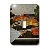 IMAGE OF Patricia Sanders Photography - Vintage Violins on a Piano Music - Light Switch Covers - single toggle switch