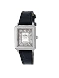 Le Chateau Women's 1808LLEA_GR Diamond Accented Leather Band Watch