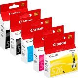 Canon CLI-526 Set 5 Canon Originalpatronen: je 1 x PGI-525BK, CLI-526BK, CLI-526C, CLI-526M, CLI526Y für Canon Pixma iP4850 MG5150 MG5250 MG6150 MG8150