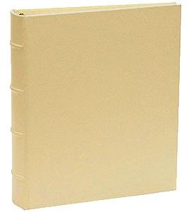 The Post Impressions System standard 3-ring Saffiano Golden-Tan eco-leather binder unfilled - 8.5x11