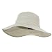 Ladies UV Wide Brim Hats-Putty White