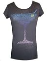 Public Library Sex and the City Martini Glass Quotes Black Ladies/Juniors T-Shirt Tee