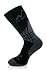 � double-reinforced area giving additional protection against Achilles' heel injuries as well as chafing and blisters � moisture and heat-absorbing zones made from Coolmax � flat seamless sock front � double two-segment ribbing allowing the sock to adapt to every leg type � heel and toes reinforced with terry cloth Technologies used: PrimaLoft Coolmax Lycra Primaloft - a patented blend of ultrathin fibres, distinguished not only by excellent thermal properties for heat generation and retention but also softness, low weight and moisture resistance.  Coolmax - Draws away moisture from the body to the sock's surface, where it quickly evaporates. In this way the material prevents feet from overheating and ensures a pleasantly dry feeling, even during the most intense activities and longest hikes. The fibre's unique shape, creating four channels, ensures excellent aeration even in humid environments. Air permeability is also enhanced by the thermal regulating action of Coolmax fibres, enhancing the wearer's energy, endurance and effectiveness.  Lycra - An elastic fibre ensuring ideal fit, comfort, freedom of movement and resistance to wrinkling.  Composition:  PrimaLoft 60% Coolmax - 20% Poliamid - 15% Lycra - 5%