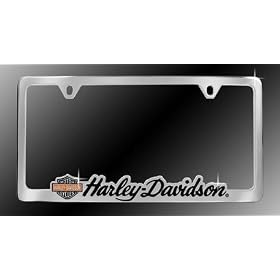 Buy Harley Davidson Chrome Car License Plate Frame - Harley-Davidson Script with... by Harley-Davidson now!