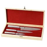 Shun Stainless 3 Piece Flat Knife Set