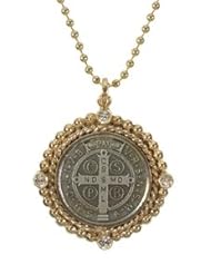 Virgins Saints and Angels San Benito Charm Necklace Clear