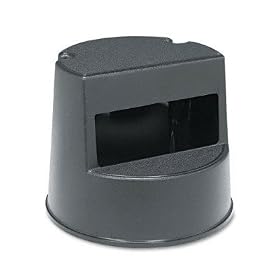 Rubbermaid Rolling Step Stool Black