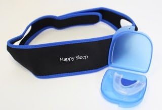 Snore Stopper Chin Strap with Sleep Aid Mouth Guard - Anti Snore Solution for Good Mornings - Works Better Than Other Devices - All Natural Remedy for Snorers - Reduce Snores and Improve Sleep Immediately