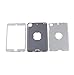 MAKEIT CASE iPad Mini Case iPad Mini 2 3 Case 3in 1 Heavy Duty Protection Combo Hybrid Impact Silicone Hard Case Cover for Apple Ipad Mini 1 2 3 (T-Gray/Light Grey)
