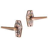 川口技研 ホームレバー内締錠 銅ブロンズ 60MM (HL-3C)