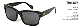 Tres Noir 45's Sunglasses Shiny Black hand made glasses