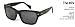 Tres Noir 45's Sunglasses Shiny Black hand made glasses