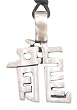 Chinese Lucky Dragon Pewter Pendant Necklace