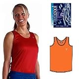 Viga Ladies Running Aero Vest / Singlet (Size: 12 (35)) (Colour: Orange )