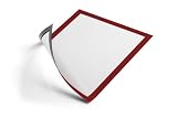 Produkt-Bild: Durable 486903 Magnetrahmen A4 f&uuml;r DIN A4, rot, Beutel &agrave; 5 St&uuml;ck
