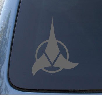  KLINGON - Star Trek - Car, Truck, Notebook, Vinyl Decal Sticker #1130 | Vinyl Color: Silver