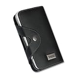 Cellphone case-Black Leather HTC G1 Google Cell Phone Case Pouch Clip