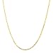 14k Yellow Gold 1.00mm Mariner Link Chain Necklace - 16"