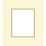 Savage ProMatte, Double 8 x 10 Photo Mat with 5 x 7 Opening, Bevel Cut, Acid Free, Dual Colors: Ivory / Cuervo