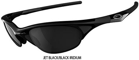 Oakley Half Jacket Asian Fit Sport Performance Racewear Sunglasses - Color: Jet Black/Black Iridium