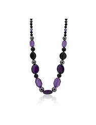 Purple Stones Beaded Necklace
