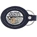 New Orleans Saints Fine Leather/Pewter Key Ring - NFL Football Fan Shop Sports Team Merchandise