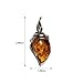 Ian and Valeri Co. Amber Sterling Silver Classic Drop Pendant