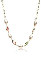 Silver Luxe Gargantilla Fashion, Synthetic Pearl