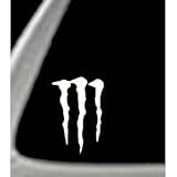 Monster Energy Logo White Sticker Decal