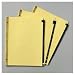 Black Leather Tab Dividers, Gold Reinforced, Printed A Z, 8 1/2 x 5 1/2, 25/Set (AVEL209)