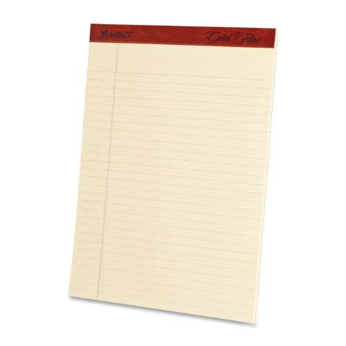 Ampad Heavyweight Writing Pad, 8.5 x 11.75 Inches, Ivory, 50-Sheet Pad (4 Pads per Pack) (20-011)