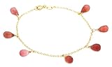 31xLZYJrDRL. SL160  14k Yellow Gold October Birthstone Pink Tourmaline Briolette
