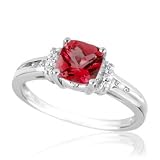 Created Ruby and Diamond Ring