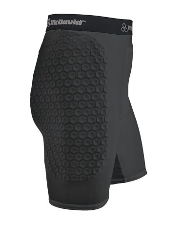 Buy McDavid Mid-Length Hexpad Soccer Sliding Short by McDavid now!