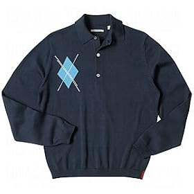 Click here to buy Mens Ashworth Cotton Solid Placket Sweater.