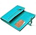 KLOUD City® Blue synthetic leather women wallet with a belt closure