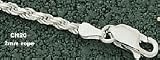 2MM Rope Chain 18 &acute; Necklace - Sterling Silver Jewelry - B0000DH7V5