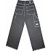 Mens White Jeans SIZE 32 MENS BLACK WITH WHITE STICHING CARPENTER BOLT JEANS 24
