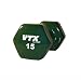 Pair Vinyl Coated Dumbbells - 15 lb each.