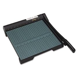 Premier W12 - The Original Green Paper Trimmer, 20 Sheets, Wood Base, 13 x 14 1/2-PREW12