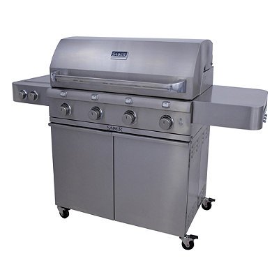 Saber 4-burner Gas Grill with Side Burner - Frontgate