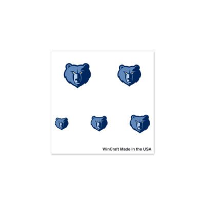 Memphis Grizzlies Official Logo Fingernail Tattoos