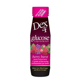 Dex 4 Glucose Berry Burst Liquid Blast - Box of 6 - 2 Oz Bottles