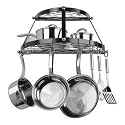 Range Kleen Wrought Iron 2-Shelf Pot Rack - Black