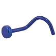 Grade 23 Titanium Dark Blue FLAT DISC Nose Ring