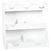 TrippNT 50027 White PVC Plastic Top Loader Workstation, 12.5" Width x 12" Height x 7" Depth