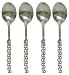 Decorative Condiment Spoon with Chain Handle Set of Four