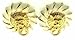 Vintage Stannard Lions Head Earrings title=